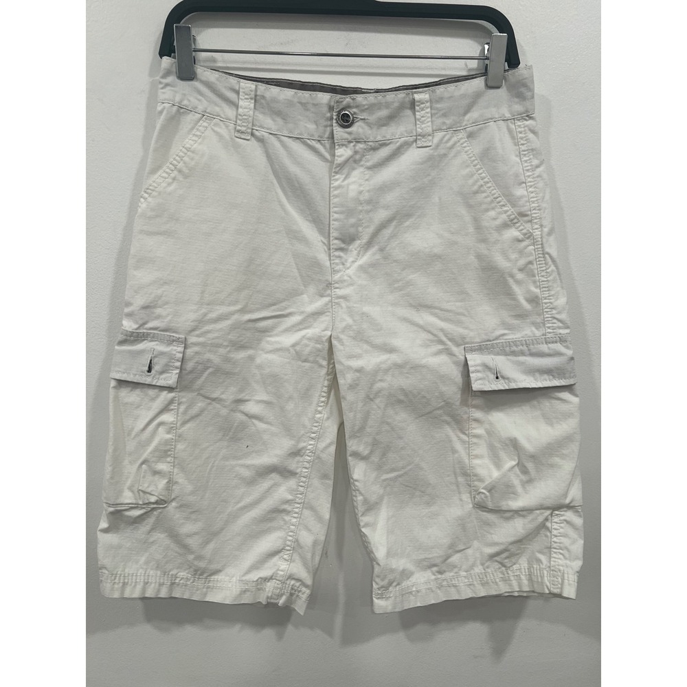 Levi's Cargo Shorts Mens or Teen size 29 18 Reg Off-White Utility Pockets